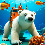 **

Prompt: "Octonauts' Captain Barnacles, a polar bear, confidently leading a team through a coral reef, exclaiming 'Let's do this!'" Vibrant colors, underwater scene, GUP vehicles in the background. Focus on adventure and exploration.

**