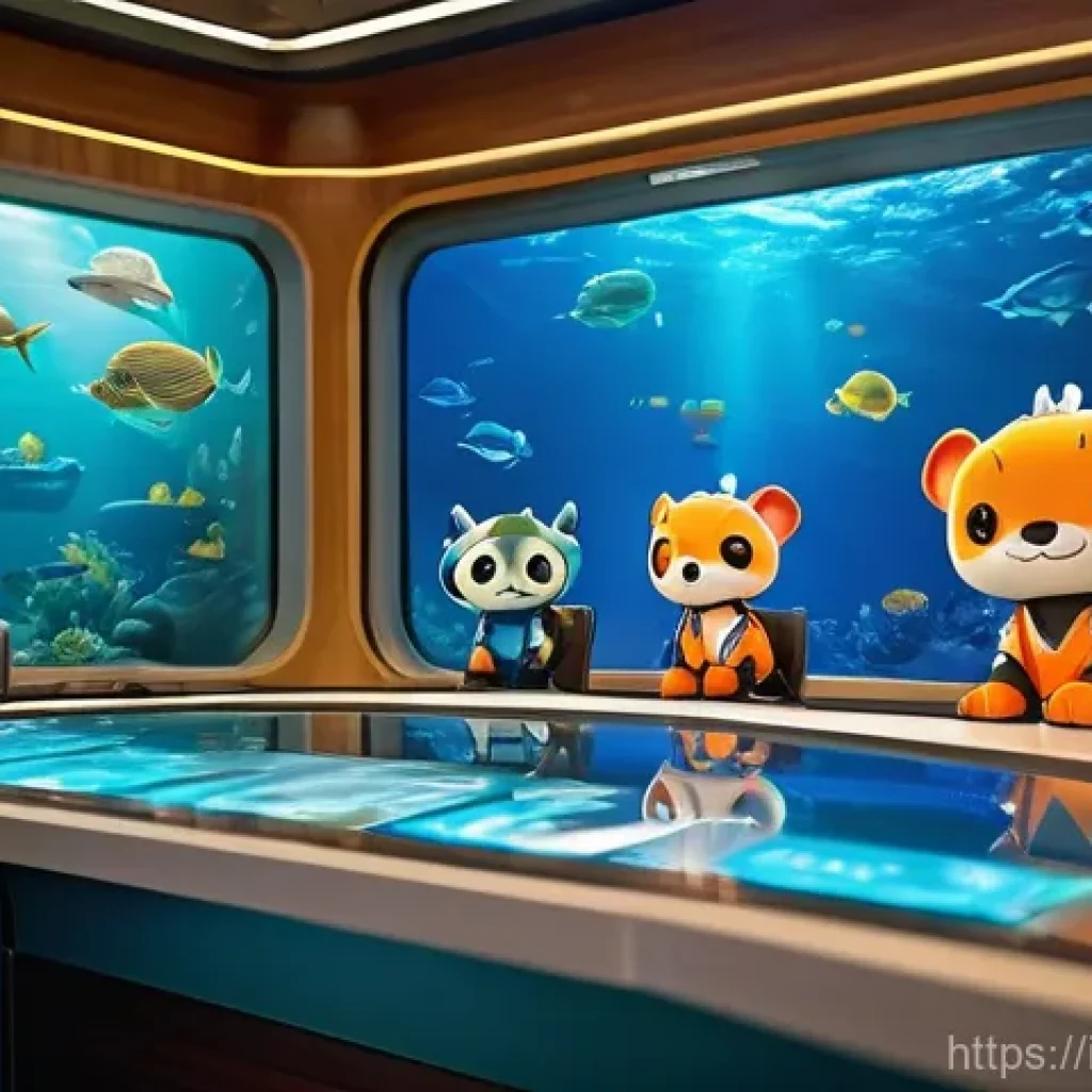 옥토넛 탐험에서의 리더십 사례 - **"Captain Barnacles of the Octonauts stands confidently at the center of the Octopod control room, ...