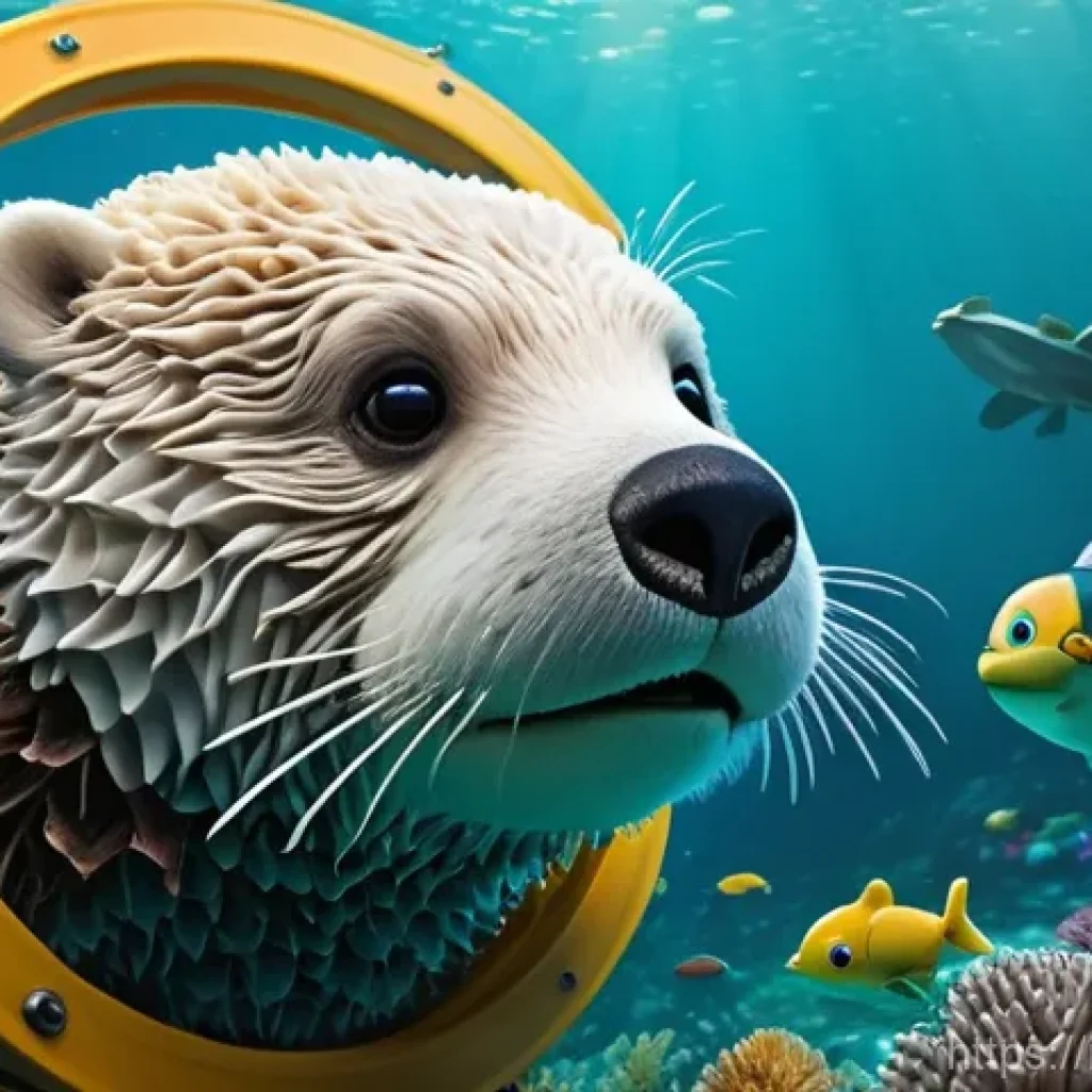 옥토넛의 시청 후 긍정적 효과 - **Prompt 1: Collaborative Reef Cleanup Mission**

    A vibrant, sunlit underwater scene in a colorf...