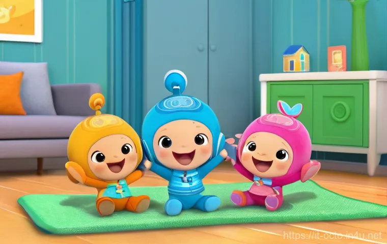 옥토넛 주요 배경음악 작곡가 - **Prompt 2: Octonauts' Musical Underwater Adventure**
    A dynamic 3D animation style illustration ...