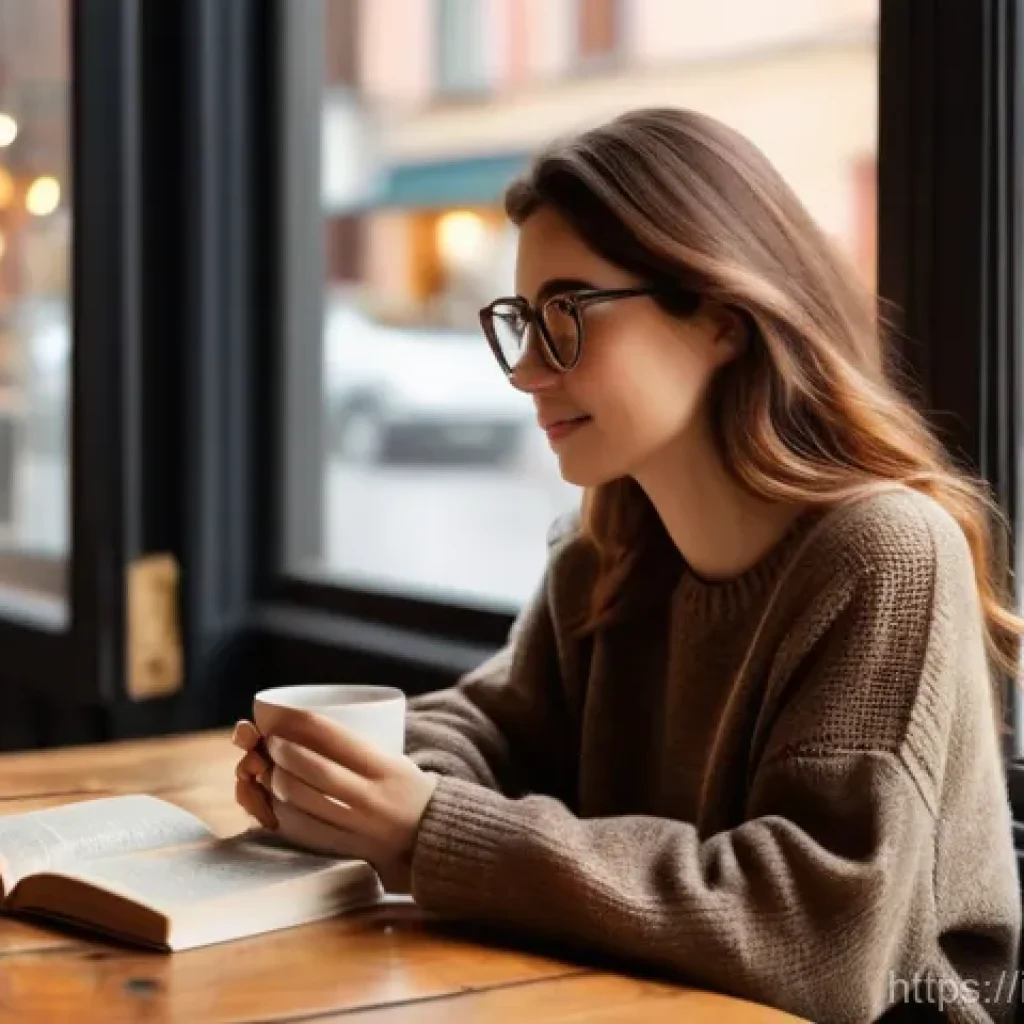 옥토넛 퀘이지의 호기심과 배움 - **Prompt 1: Cozy Autumn Cafe Scene**
    A young woman in her early twenties, with wavy brown hair a...