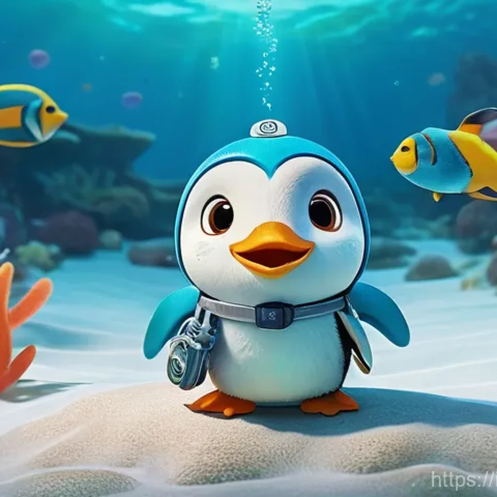 옥토넛 페이소의 대표적인 장면 - **Prompt: Empathetic Underwater Care**
    "A heartwarming and serene underwater scene featuring Pes...