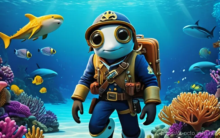 옥토넛 애니메이션 프리퀄 제작 가능성 - Image Prompt 1: The Octonauts' First Wobbly Mission**