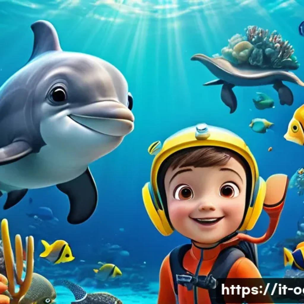 옥토넛과 유사한 콘텐츠 추천 - A vibrant underwater scene featuring animated characters from a children&rsquo;s series exploring a colorf...