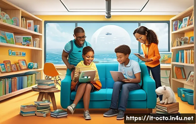 옥토넛 팬덤의 독특한 문화 - A vibrant fan art scene depicting a diverse group of artists of various ages collaborating in a cozy...