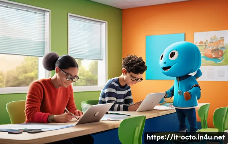옥토넛 애니메이션 3D 제작 과정 - A vibrant 3D character design studio scene featuring artists sketching preliminary Octonauts charact...