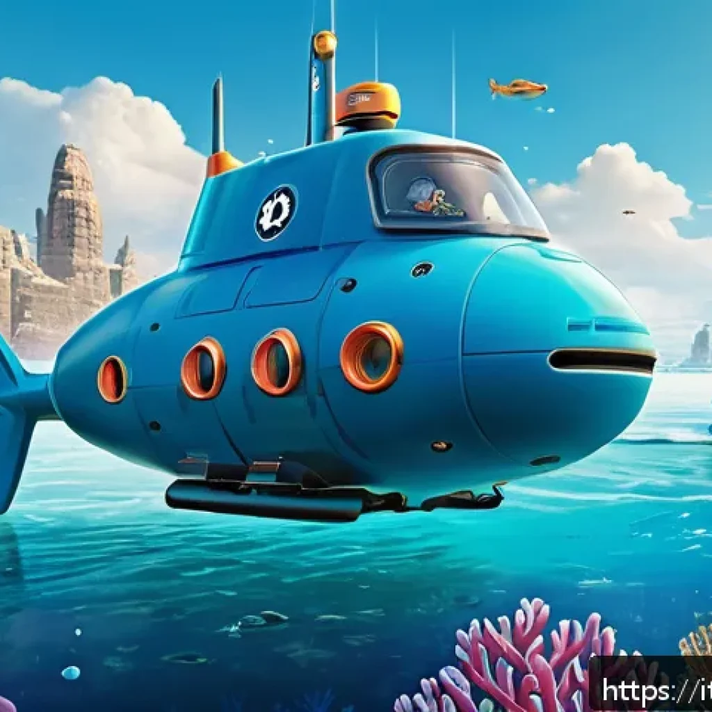 옥토넛의 영감을 준 자연 사건 - A vibrant underwater scene featuring the Octonauts&rsquo; fleet of futuristic submersible vehicles explori...