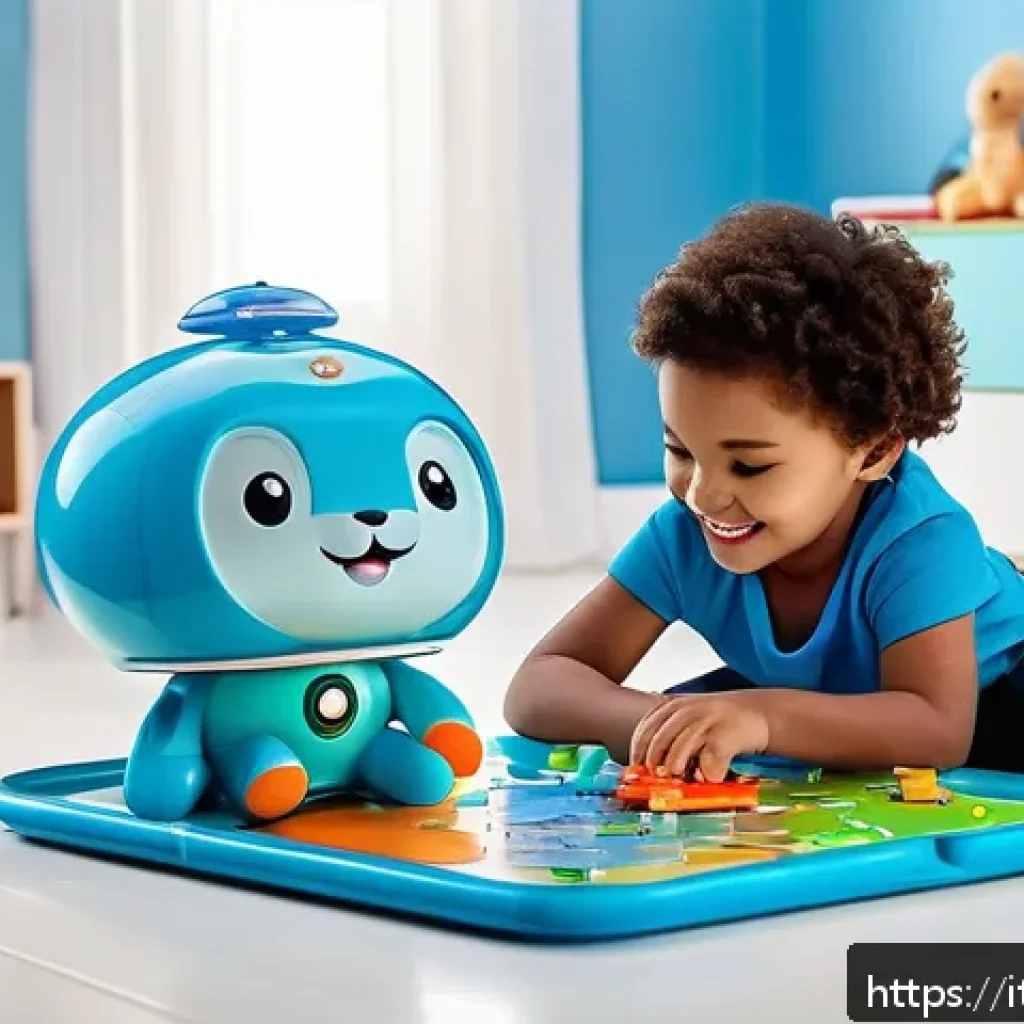 옥토넛 인기 굿즈 추천 - A vibrant scene of young children aged 4 to 6 playing with interactive Octonauts-themed educational ...